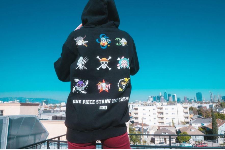 Black shirt from BAIT X One Piece Capsule